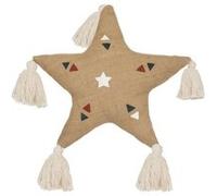 Cojín Estrella de Yute - 40x40 cm