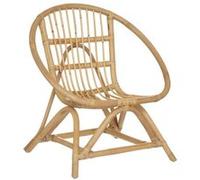 Atmosphera for Kids - Fauteuil Design en Rotin "Léo" 58cm Naturel Beige G