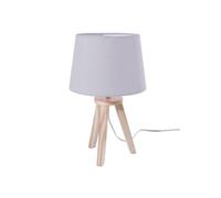 Atmosphera for Kids - Lampe à Poser en Bois "3 Pieds" 31cm Gris