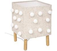 Atmosphera Lampe enfant pompons - Beige