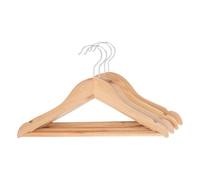 Atmosphera for Kids - Lot de 4 Cintres Enfant Bois 30cm Naturel