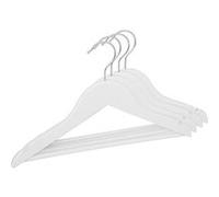 Atmosphera - Lot de 4 cintres en Bois L32cm Blanc