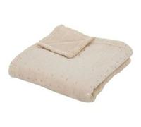 Atmosphera - Plaid enfant Berlingot - flanelle 75 x 100 cm beige