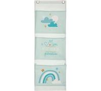 Rangement 3 Compartiments Enfant 55cm - Bleu