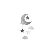 Atmosphera for Kids - Suspension Enfant Lune 43cm Gris