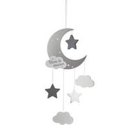 Atmosphera for Kids - Suspension Enfant Lune 43cm Gris Gris G