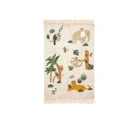 Atmosphera for Kids - Tapis Enfant "Carte Jungle" 100x150cm Multicolore