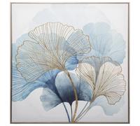 Toile encadrée ""Ginko"" 58x58cm - Atmosphera Créateur d'intérieur