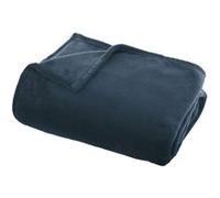 Atmosphera - Plaid Uni en Flanelle - 180 x 130 cm - Toucher Doux - pour Salon, Chambre, Jeté de Canapé
