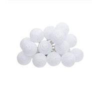Atmosphera Guirlande LED blanc à piles Army 16 boules - 225 cm