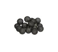 Guirlande LED 16 boules - Noir