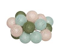 Atmosphera - Guirlande led pile 16 boules army d3,5cm