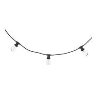 Atmosphera Guirlande lumineuse extérieure LED 10 ampoules en verre 520 cm Noir prise secteur