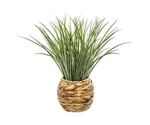 Atmosphera - Herbe Artificielle Pot tressé - H48-5 cm