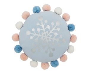 Atmosphera Hiver - 33x33x8 cm - Bleu
