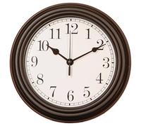 Atmosphera - Horloge à moulures - Verre et Fer - D22 cm - Noir