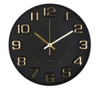 Atmosphera Horloge Chiffres 3D - Noir - 30 cm