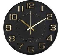 Atmosphera Horloge Chiffres 3D - Noir - 30 cm