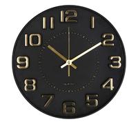 Atmosphera Horloge Chiffres 3D - Noir - 30 cm