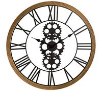 Atmosphera - Horloge mécanique - métal et Bois D70 cm
