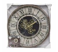 Atmosphera créateur d'intérieur Horloge murale métal brun beige or 6 cm x 57 cm