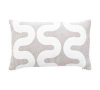 Atmosphera - Housse de Coussin Jeni 50 x 30 cm, Texture Chenille, Motif Graphique - pour Salon, Chambre, Décoration