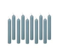 Lot de 10 Bougies Bâton Hugo 16cm Bleu Orage