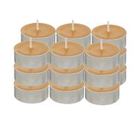 Lot de 18 Bougies Chauffe-Plat Hugo 3,7cm Moutarde