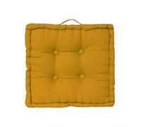 Atmosphera - Coussin de Sol Jaune Moutarde 40x40 cm