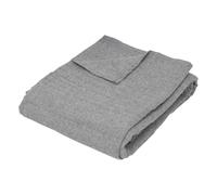 Jeté de lit ""Pollie"" coton 150x200cm - Atmosphera createur d'interieur - Gris