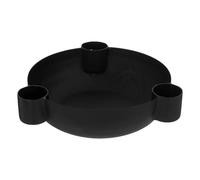 Bougeoir 3 Bougies en Métal Jiling 14cm Noir