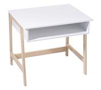Atmosphera Kids Bureau en Bois Enfant Douceur - L. 58 x H. 52 cm - Blanc