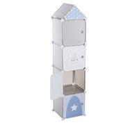 Atmosphera Kids - Meuble de rangement enfant Colonne - 34 x H. 140 cm - Bleu