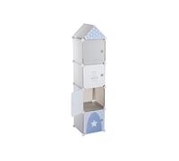 Atmosphera – Meuble de rangement enfant Colonne 34 x H. 140 cm – Bleu