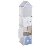 Atmosphera – Meuble de rangement enfant Colonne 34 x H. 140 cm – Bleu