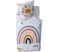 Parure de lit Enfant Arc en Ciel - 100% Coton 57 Fils - 140 x 200 cm