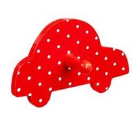 Atmosphera Kids - Patère voiture Boy and Girl - 15 x 9 cm - Rouge Rouge G