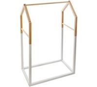 Atmosphera Kids - Portant pour enfant en forme de maison - Blanc et beige Blanc, Blanc G