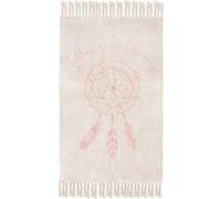 Tapis à franges enfant Dream - L. 60 x l. 90 cm - Rose