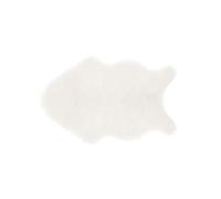 Atmosphera Kids - Tapis imitiation fourrure enfant Douceur - L. 60 x l. 90 cm - Blanc - Douceur