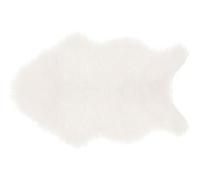 Atmosphera - Tapis enfant Douceur en fausse fourrure - Blanc 60 x 90 cm