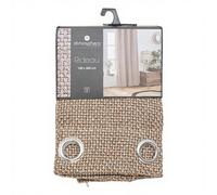Atmosphera Knit Wild Rideau en lin 140 x 260 cm - Coloris lin