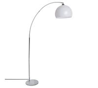 Lampadaire arc ""Geda"" marbre blanc H185cm - Atmosphera Créateur d'intérieur