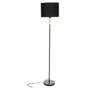 Atmosphera Lampadaire Droit Jule Noir et doré