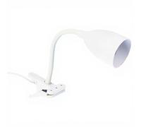 Atmosphera Lampe à pince Sily en métal blanc - H. 43 cm