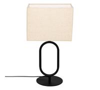 Atmosphera - Lampe à poser alec métal noir h52cm