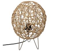 Atmosphera - Lampe à poser Raahe boule - Métal et papier - Beige - H. 33,5 cm
