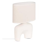Atmosphera - Lampe à poser champignon secteur gaby blanc h31,5cm