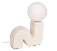 Atmosphera - Lampe à poser champignon secteur sibil beige h33,5cm