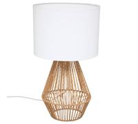 Atmosphera - Lampe à Poser en Coton et Métal H 40 cm